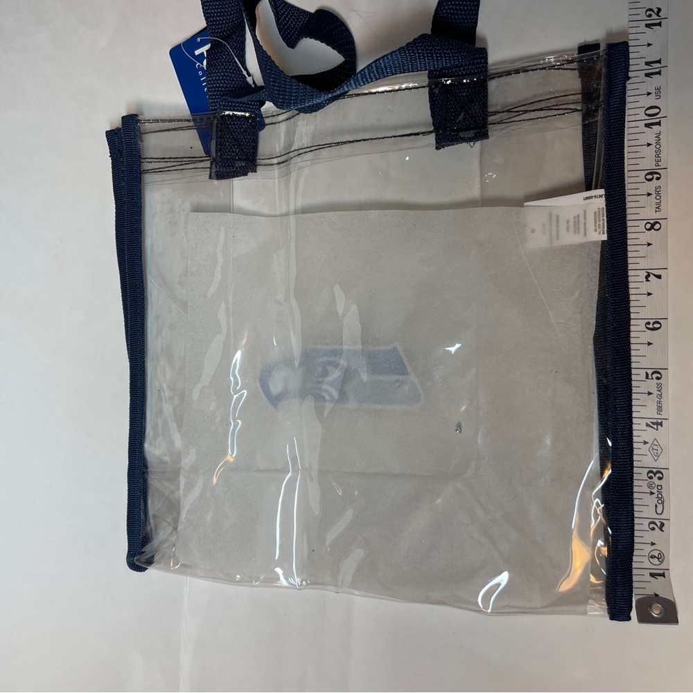 Seattle Seahawks Team Logo CLEAR Messenger Tote Bag Purse Game Stadium Security - Picture 6 of 6